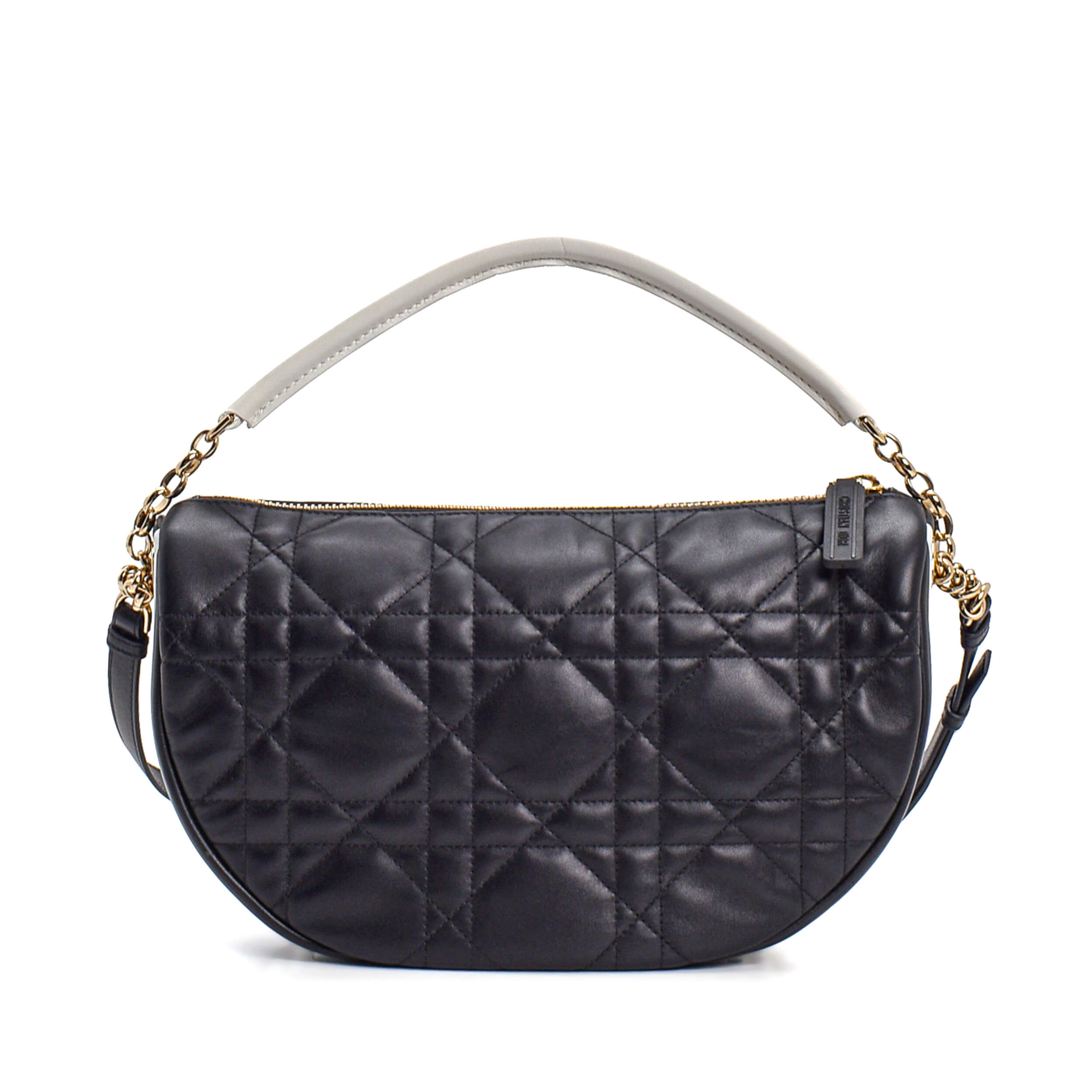 Christian Dior - Black Cannage Leather Medium Vibe Bag
